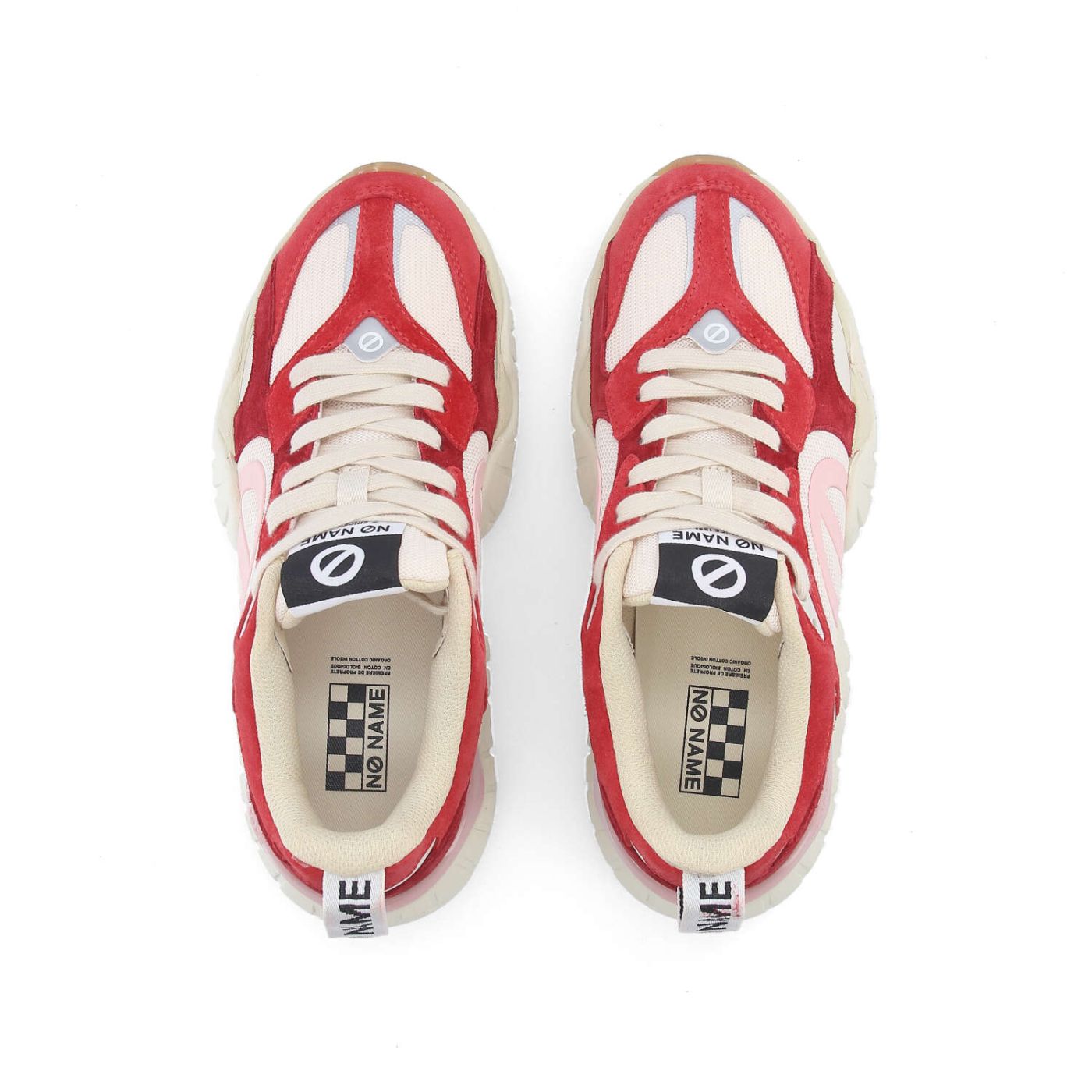 KRAZEE RUNNER W - SUEDE/KNIT/SUED - RED/OFF WHITE